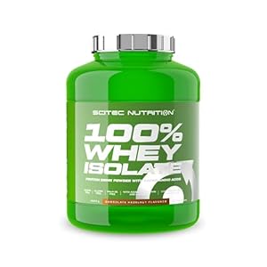 Scitec Nutrition 100% Whey Isolate, Bevanda in polvere aromatizzata con proteine del siero di latte isolate, L-Glutammina, L-Arginina ed edulcoranti, senza zuccheri, 2 kg, Cioccolato-Nocciola