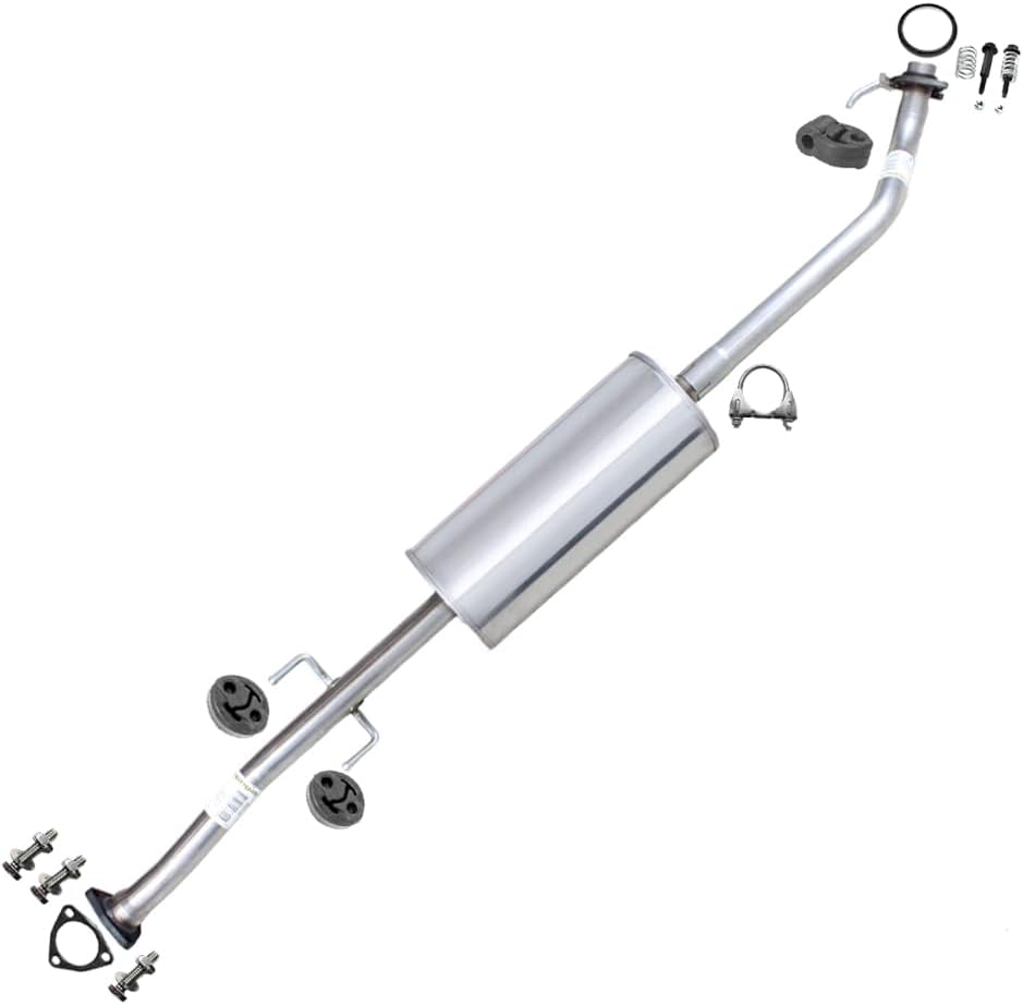 Exhaust Resonator Pipe Compatible for 2007-2009 Honda CR-V 2.4L | Stainless Steel | Northeastern Exhaust | Free Gaskets, Clamp, Hangers, and Bolt Kits Included