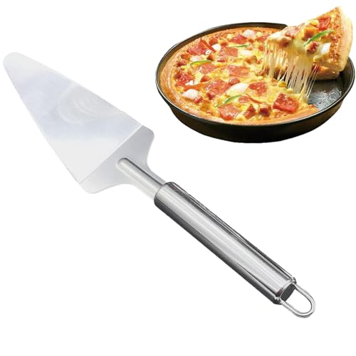 Cortador de pizza - Rueda de cortador de pizza, Pala de pizza | Acero inoxidable ultra afilado con mango largo ergonómico, Utensilios de cocina antiadherentes para cortar fácilmente pizza, gofres,
