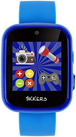 Tikkers Boy's Digital Quartz Watch with Rubber Strap ATK1084BLU AMZ