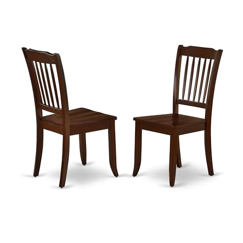 HomeStock Rectangular Dining Set - 5 Piece Table & Chair Set - Rustic Farmhouse Kitchen Table