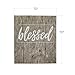 New View Gifts Grey Washed Blessed Wood Plank Photo Album, Holds 208 4