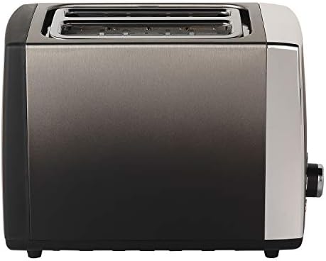Progress EK3862PBLK Ombre 2-Slice Toaster with 7 levels of browning control, 930 W, Wide Slots Ideal For Waffles, Bagels & More