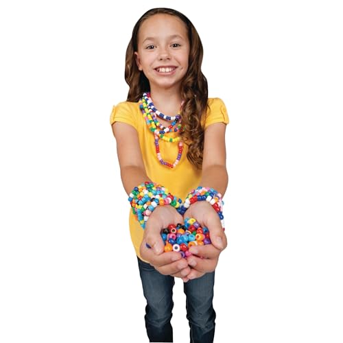 S&S Worldwide Color Splash Pony Bead Bucket, 4 lb, Assorted Colors by S&S Worldwide - Image 2