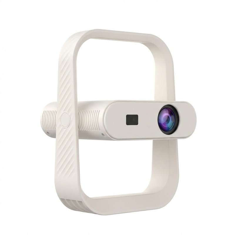 Image of TECHNOVIEW Projector, 1080p and 4k HD Supported, Electric Focus & Auto Keystone, Support All OTT Apps, 180 Gimbal Stand, Upto 100 inch Screen
