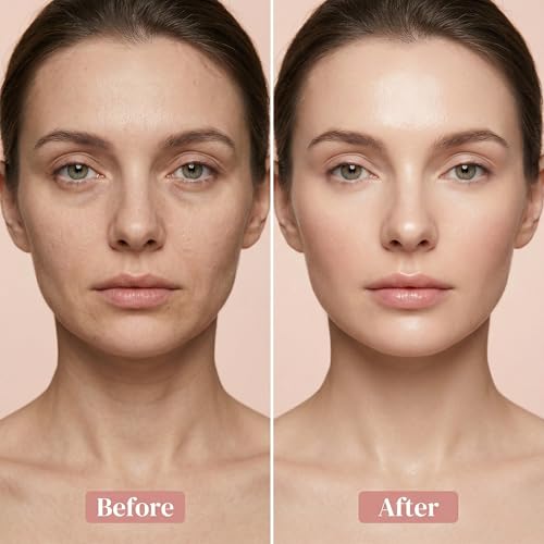 Gnzve Micro Infusion System for Face & Neck 0.05mm Stamp with Hyaluronic Acid & Acetyl Hexapeptide-8, Multi-Peptides, Cosmetic Facial Serum and Stamp Kit for At-Home Skincare (2 Applicators, 6 Serums)