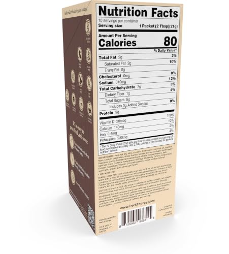 Image of Perk Energy Drink Mix (Dark Chocolate Salted Carmel Pretzel) 10 Stick Packs | Caffeinated Healthy Coffee Alternative with Protein, 100mg of Caffeine, Gluten-Free, Soy-Free, Peanut-Free