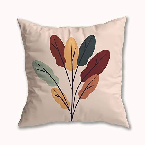 Kit 4 Capas de Almofada Veludo Floral Abstrato