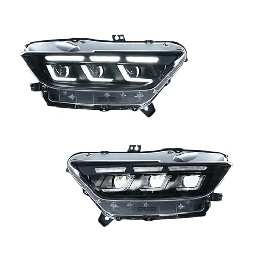Phares LED Ford Mustang 2015-2017 à projecteur DRL anti-éblouissement