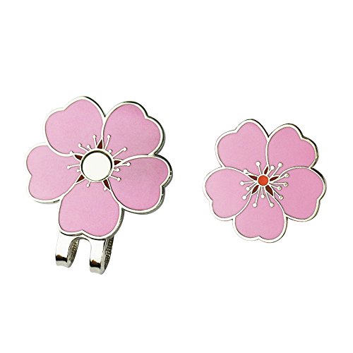 Pinmei Flower Golf Ball Marker With Golf Hat Clip For Your Friend (Flower Clip) #TOP1