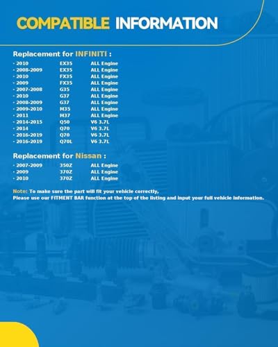 Image of PHILTOP Alternator Compatible with INFINITI and Nissan 2007-2008 G35, for 2008-2010 G37, for 2009-2010 M35, for 2011 M37, for 2014-2015 Q50, for 2014-2016 Q70,11340N,150Amp,CW,S7 | Fits 2007-2008 INFINITI G35 V6 3.5L, 2009-2010 Nissan 370Z V6 3.7L, Replacement OE 90273384, A003TJ1991, 231003FY1A