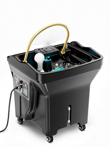 TooMiMo Head Spa Equipment, Head Spa Waterfall Equipment, with 60L Water Storage Tank, Japanese Head Spa Equipment That can Provide Head Therapy and Light Therapy Services