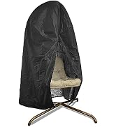 BULEXYARD Brown Wicker Royal Rocking Egg Chair, Oversized & Cozy for Balcony & Porch