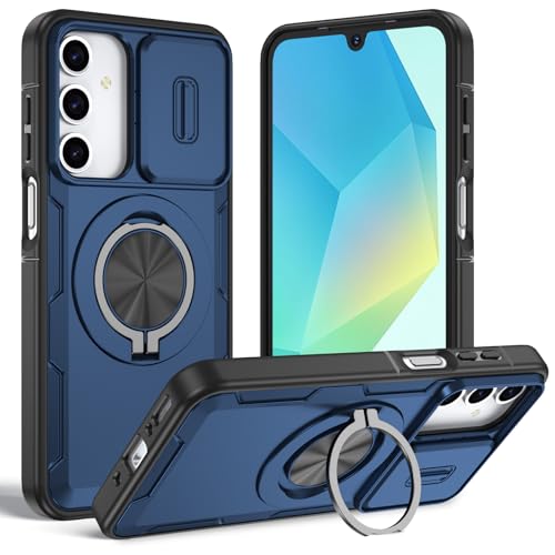 LEMAXELERS with Slide Camera Case for Samsung Galaxy S24 / S25, Blue ZJ