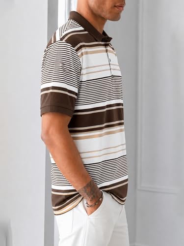 Image of Noble Monk Men's Regular Fit Polo Neck T-Shirt | Half Sleeve