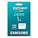 Samsung EVO Select microSD Memory Card + Adapter, 1TB microSDXC, Up-to 160 MB/s, 4K UHD, UHS-I, C10, U3, V30, A2, for Mobile Phone, Smartphones, Nintendo-Switch, and Tablets (MB-ME1T0SA/AM)