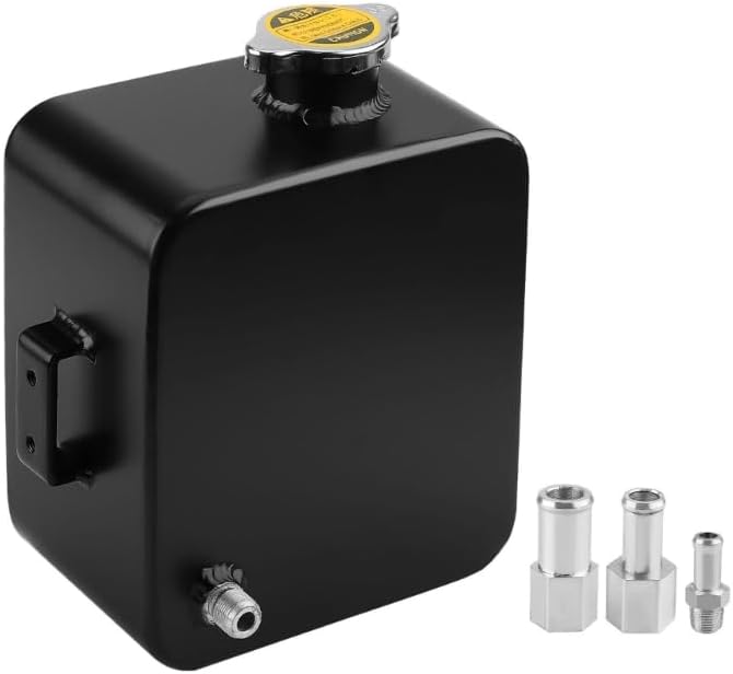 Radiator Coolant 2Litres Coolant Expansion Cooling Catch Bottle Overflow Reservoir Aluminum