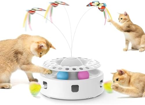 NEWPET Brinquedos Para Gatos: Brinquedo Interativo Automático 3 E...