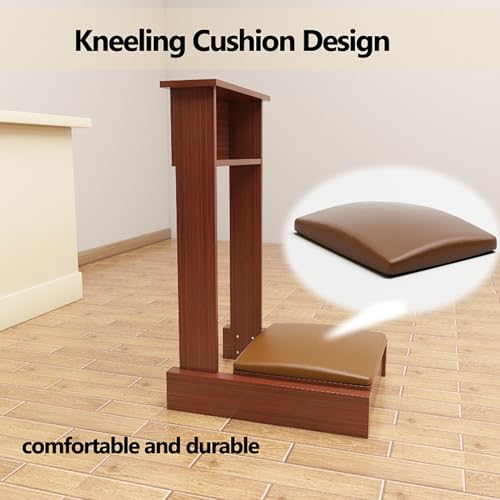 Taburete de oración para rodillas – Silla cómoda y duradera para el hogar y la iglesia, ideal para meditación y regalos religiosos
