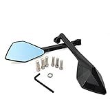 Universal Motorcycle Side Mirror Azul Vidrio Anti-Vertigo Moto Accesorios CNC Retrovise Espejos Retrovisores Tornillos de la herramienta de montaje 8mm 10mm 2020