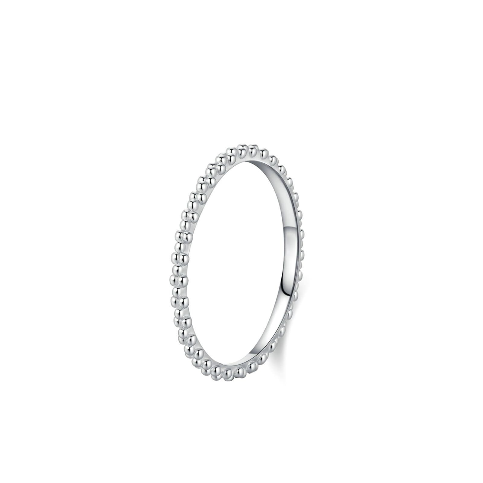 Anillos de aniversario para mujer, anillo de compromiso apilable con puntos redondos, regalos únicos para mujer