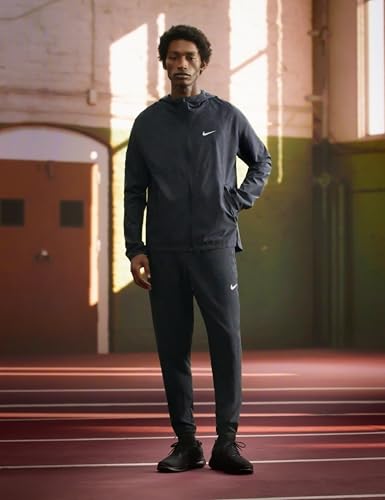Nike Herren Repel Miler Laufjacke, Black/Black/Reflective Silv, L EU