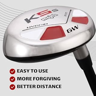 Majek Golf #GW Gap Wedge Hybrid 52 Degree Attack Approach Hybrid Iron Wedge Senior Flex Graphite Right Handed Men's Standard Length Club Perfect for Long Golf Shots