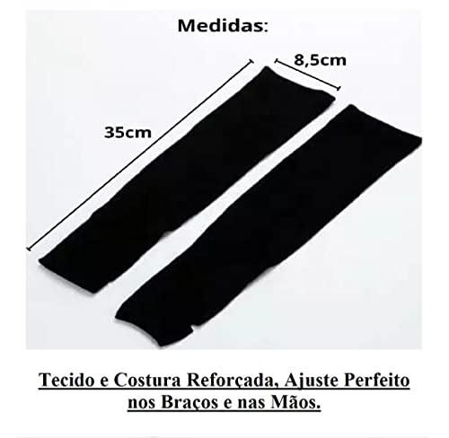 Manguito Ciclismo Mangas Proteção Solar Uv 50 Bike Moto Ciclismo Pesca Corrida Caminhada Praia Par d