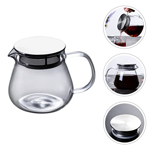 HEMOTON Tetera de Vidrio con Infusor de Acero Inoxidable Stovetop Safe Tea Hervidor de Té Microondas Lavavajillas Safe… - Imagen 8