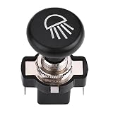 Interruptor de Luz de Empuje y Tracción de Faros de Coche de 12V, Interruptor de Luz de Cabeza de Carro de Golf, Interruptor de Botón de Empujar/Tirar...