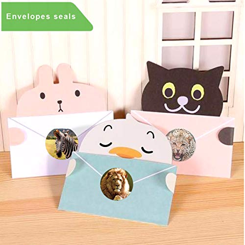 Fancy Land Realistic Zoo Animal Sticker Safari Animal Jungle 200Pcs Per Roll For Kids #TOP4