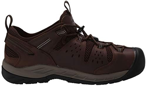 KEEN Utility Men's Atlanta Cool 2 Low Soft Toe ESD Non Slip Work Shoe, Cascade Brown/Forest Night, 10.5 Medium US | Image 5