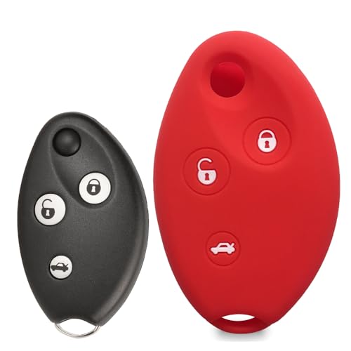 TiTiDeeR for Citroen Metropolis Dispatch Aircross Cxperience Tubik Lacoste REVOLTe Silicone Car Key Shell Case Cover (Red)
