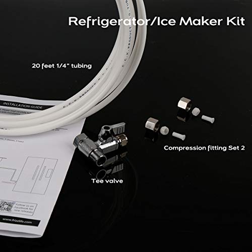 image for Frizzlife IMC-2 Ice Maker Fridge Water Line Installation Kit Fits for 