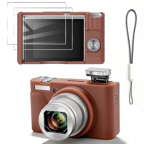 Funda de silicona para cámara Canon PowerShot SX740/SX730 HS marrón miniatura 1