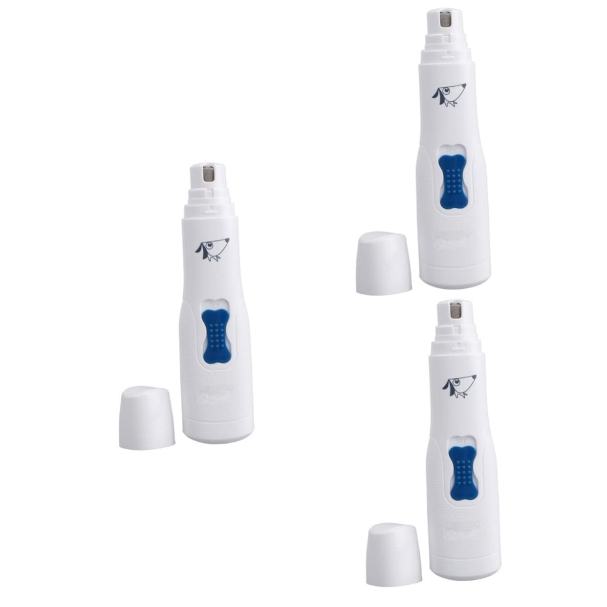 Toddmomy 3 Piezas cortaúñas eléctrico para Mascotas Mascota eléctrica Clavo eléctrico para Perros clíper Amoladora de uñas eléctrico para Mascotas eléctrico para Perros