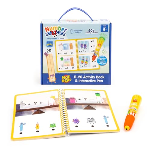 Educational Insights Hot Dots Numberblocks Workbook Numbers 11-20 with Interactive Pen, 60+ Activities, Gift for Kids Ages 5+ by Numberblocks - Used condition - US$27.26
