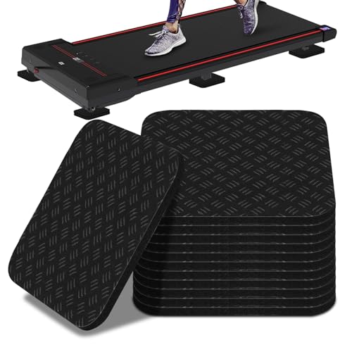 Compact Silicone Treadmill Mat, Non-Slip Shock Absorbing
