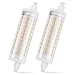 Produktbild MENGS 2-er Pack R7s LED Lampe 118mm 15W Dimmbar LED Leuchtmittel J118 Linear Licht 2700K Warmweiß 1500lm Ersetzt für 120W Halogen Flutlicht AC 220-240V