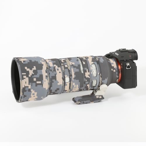 CHASING BIRDS Camouflage Waterproof Lens Coat for Sony FE 70-200mm F2.8 GM OSS II Rainproof Lens Protective Cover (Digital Camouflage, with 1.4X TC (SEL14TC))