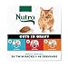 NUTRO PERFECT PORTIONS Grain Free Natural Adult Wet Cat Food Cuts in Gravy Real Beef, Real Tuna, and Real Chicken Recipes Variety Pack, (24) 2.6 oz. Twin-Pack Trays