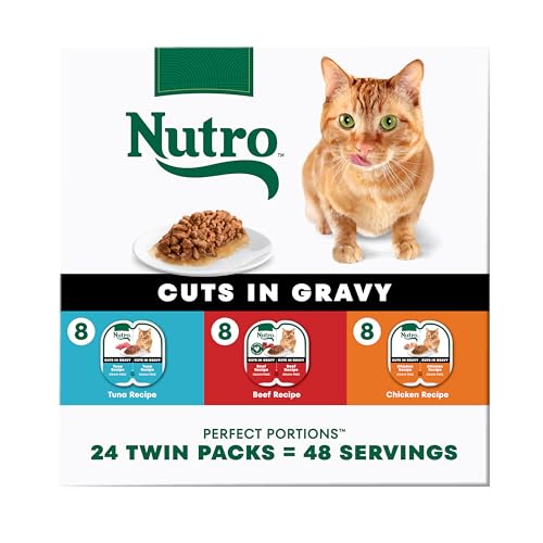 Image of Nutro Perfect Portions Cuts Wet Cat Food, Variety Pack, 2.6 oz, 24 ct