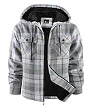 SCODI Chaqueta de franela para hombre, Medium