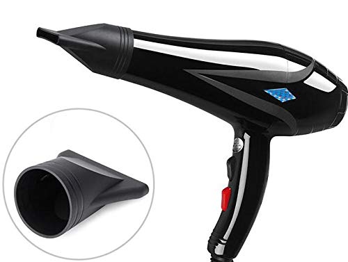 2PCS Plastic Salon Hair Dryer Nozzle Replacement Narrow Concentrator Replacement Blow Flat Hair Drying Nozzle Black