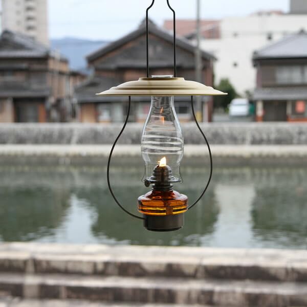 Amazon | (吊りランプ7分芯 金傘 アンバー AN)(CIL914) 高級 民芸調