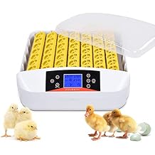 Egg Incubator ,56 Eggs Fully Automatic Egg Incubator with LED Lighting Automatic Turner and Intelligent Temperature Control, for Eggs/Duck Eggs/Bird Eggs/Goose Eggs Hatching