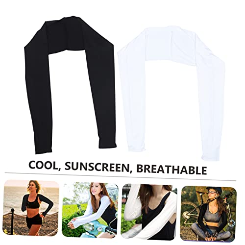 Yardwe 2 Peças De Manga De Proteção Solar Protetores De Cotovelo Luvas De Protetor Solar Mangas De B