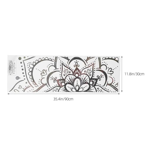 Kisangel Autocollants Muraux Mandala Décoratifs PVC 30X90 CM Lot de 2 set de pour Chambre et Salon Fresque Murale Adhésive Solide Stickers Muraux Maison Faciles à Poser Décoration – vue 2