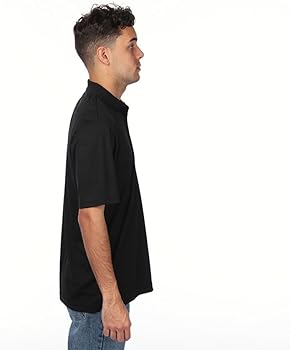 Amazon.com: Men's Performance Dri-Tech Polo, Black, Small