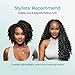 Lvnatu Boho Human Hair for Braiding Bulk Human Hair Bohemian Knotless Braids Deep Wave 100g 22 Inch Jet Black No Weft 2 Bundles Tangle Resistant Easy to Install for Salon/Home/Beginners